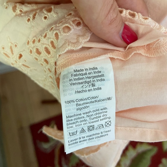 NWT Madewell Scalloped Eyelet Midi Dress - Picture 10 of 12